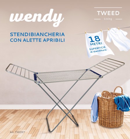 TWEED Stendibiancheria Con Alette Apribili