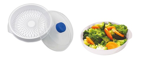 TWEED TW077 Kit accessori per microonde 3 contenitori assortiti + 2 coperchi paraschizzi