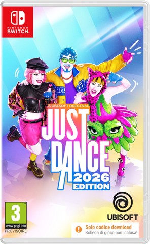 Ubisoft Just Dance 2026 Standard Cinese semplificato, Cinese tradizionale, Tedesca, DUT, Inglese, ESP, Francese, ITA, Giapponese, Coreano, Portoghese, Russo Nintendo Switch
