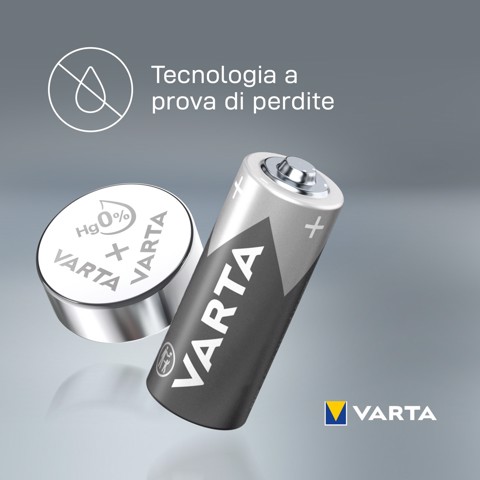 Varta ALKALINE V13GA, LR44 (Batteria Speciale , 1.5V) Blister da 2