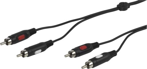Vivanco VVA2RCA15MMK cavo audio 1,5 m 2 x RCA Nero