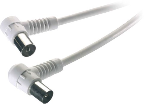 Vivanco VVANCABMF15090W cavo coassiale 1,5 m Bianco