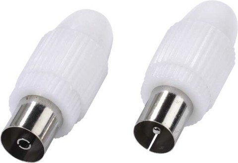 Vivanco VVANKITSOCPLUG connettore coassiale IEC 2 pz
