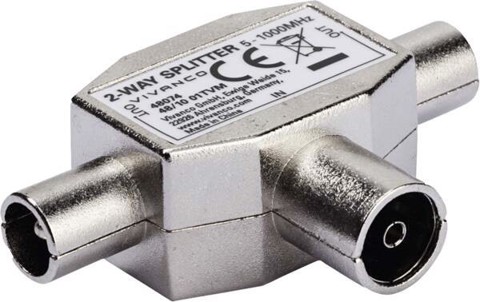 Vivanco VVANSHILD2M1F connettore coassiale 1 pz