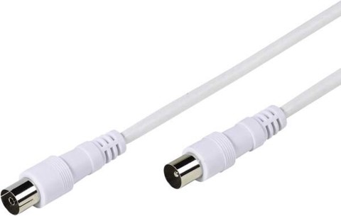 Vivanco VVANX100MFW cavo coassiale 10 m Bianco