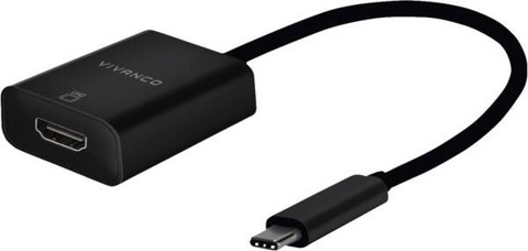 Vivanco VVITADHDMITCW cavo e adattatore video 0,15 m USB tipo-C HDMI Bianco