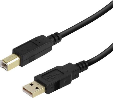 Vivanco VVITUSBAB30MK cavo USB USB 2.0 3 m USB A USB B Nero