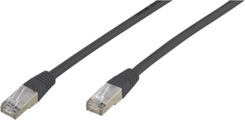 Vivanco VVITXLAN5E50G cavo di rete Grigio scuro 5 m Cat5e Rotondo