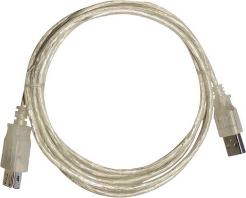 Vivanco VVITXUSB18MFK cavo USB USB 2.0 1,8 m USB A Trasparente