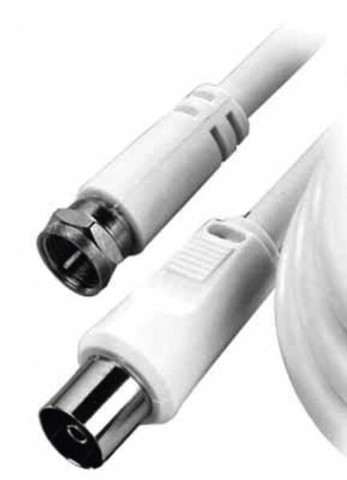 Vivanco VVSAT15COAXFMW cavo coassiale 1,5 m Tipo F Nero