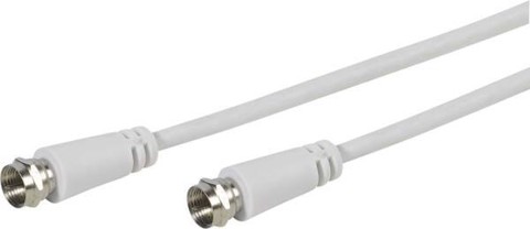 Vivanco VVSAT50MMW cavo coassiale 5 m Tipo F Bianco