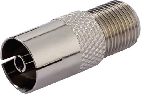 Vivanco VVSATADAPTFFANTF connettore coassiale Tipo F 1 pz