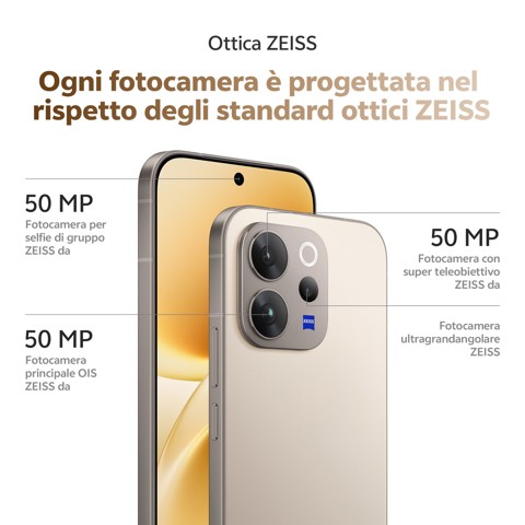 VIVO V70 16,7 cm (6.59") Doppia SIM Android 16.0 5G 8 GB 512 GB 6500 mAh Nero