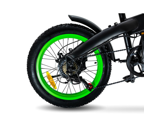 Vivobike Bici Elettrica VF21V Nero, Verde Alluminio 50,8 cm (20") 26 kg Litio