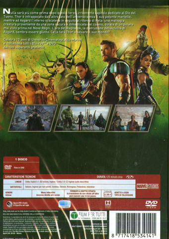 Walt Disney Pictures Thor: Ragnarok DVD Inglese, ITA