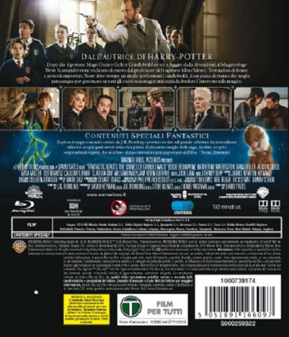 Warner Bros Animali fantastici: I crimini di Grindelwald Blu-ray 2D Ceco, Inglese, ESP, ITA, Russo, Slovacco