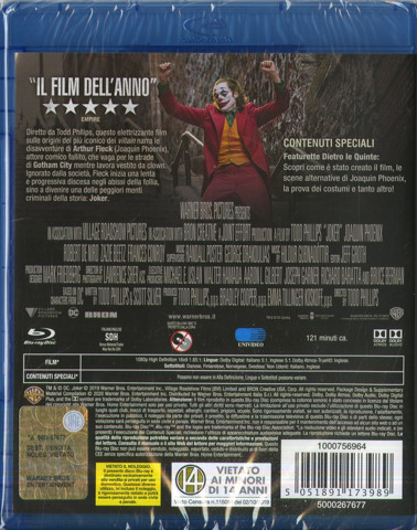 Warner Bros Joker Blu-ray 2D Inglese, ITA
