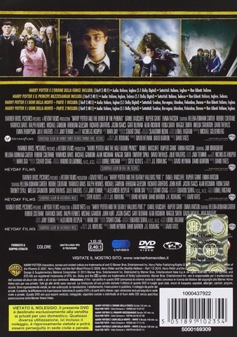 Warner Home Video 4 grandi film, Harry Potter