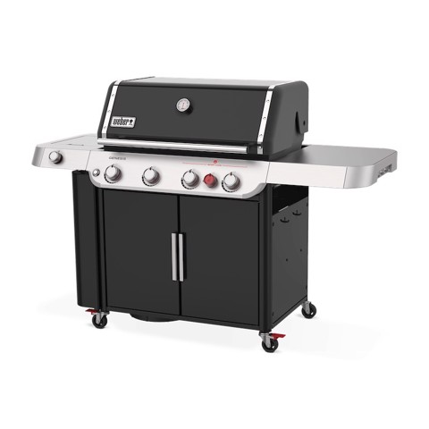 Weber Genesis E-435 Barbecue Carrello GPL Nero, Stainless steel 14100 W
