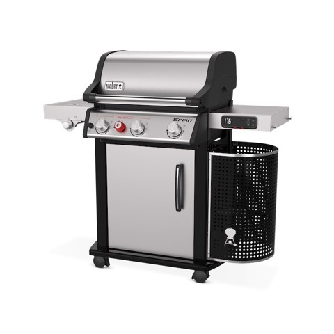 Weber Spirit SPX-335 GBS Barbecue Carrello Gas Nero, Stainless steel