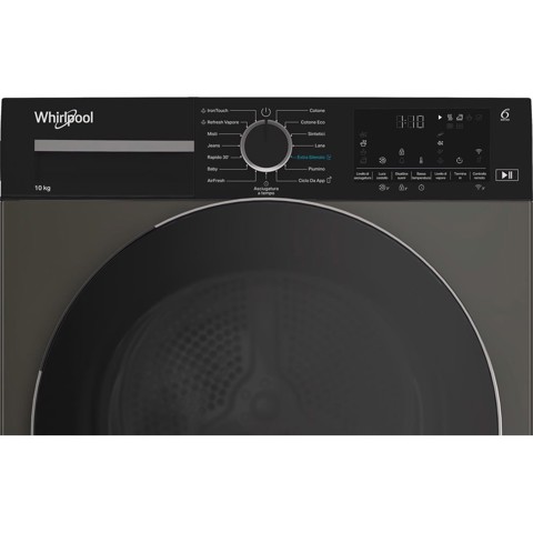 Whirlpool C WD 104M GBS IT, Capacità 10kg, classe C, colore Manhattan Grey, Display digitale XL, Wi-Fi, IronTouch