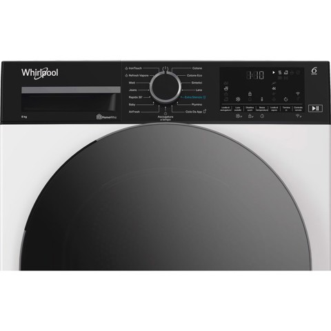 Whirlpool C WD 86M WBS IT, Capacità 8kg, classe A, colore White, Display digitale XL, Wi-Fi, IronTouch