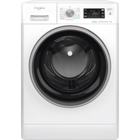 Whirlpool FFB 1148 BSV IT Lavatrice 11kg, 100% DI FRESCHEZZA, ANCHE SE DIMENTICHI IL BUCATO, classe A-20%, colore bianco, 1400 giri, vapore