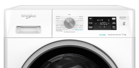 Whirlpool FFB 1148 BSV IT lavatrice Caricamento frontale 11 kg 1400 Giri/min Bianco