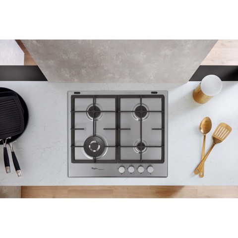 Whirlpool GMR 6422/IXL Acciaio inossidabile Da incasso 59 cm Gas 4 Fornello(i)