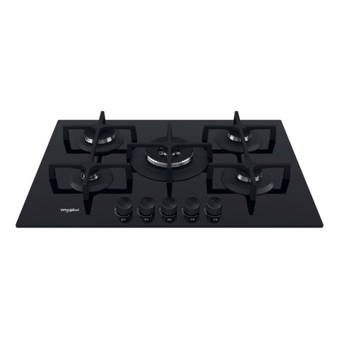 Whirlpool GOA 7523/NB1 Nero Da incasso 73 cm Gas 5 Fornello(i)