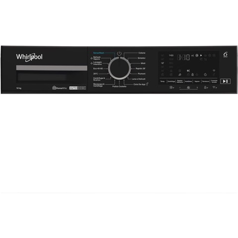 Whirlpool Lavatrice smart connessa con WiFi 10 kg - WPM 011G ADS IT