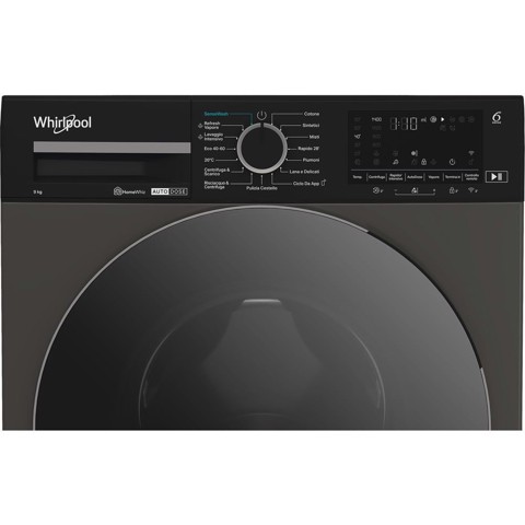 Whirlpool Lavatrice smart connessa con WiFi 9 kg - WPM 912G ADS IT