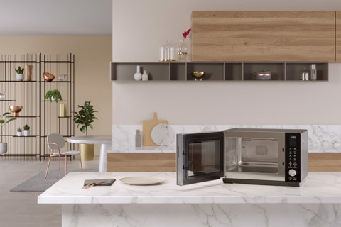 Whirlpool MWF 259 SB Superficie piana Microonde combinato 25 L 800 W Nero, Argento