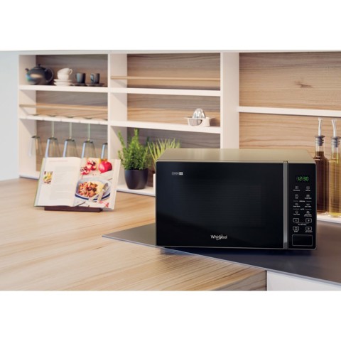 Whirlpool MWP 203 SB Superficie piana Microonde combinato 20 L 700 W Nero, Argento