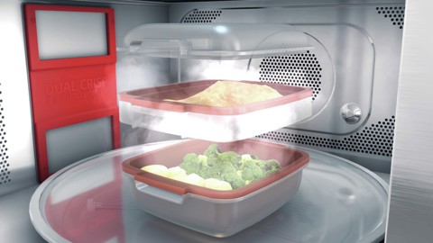 Whirlpool MWSC 9133 SX Superficie piana Microonde combinato 33 L 1000 W Nero, Acciaio inossidabile