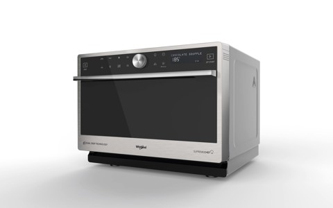 Whirlpool MWSC 9133 SX Superficie piana Microonde combinato 33 L 1000 W Nero, Acciaio inossidabile