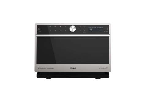 Whirlpool MWSC 9133 SX Superficie piana Microonde combinato 33 L 1000 W Nero, Acciaio inossidabile