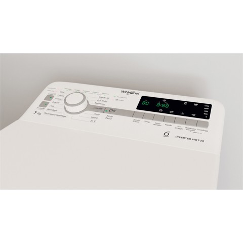 Whirlpool TDLR 7231BS IT lavatrice Caricamento dall'alto 7 kg 1151 Giri/min D Bianco