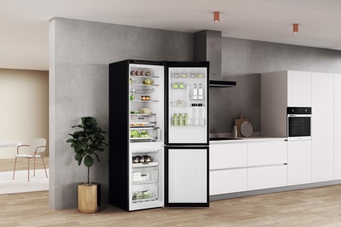 Whirlpool W7X 93T KS Libera installazione 367 L D Nero, Acciaio inossidabile