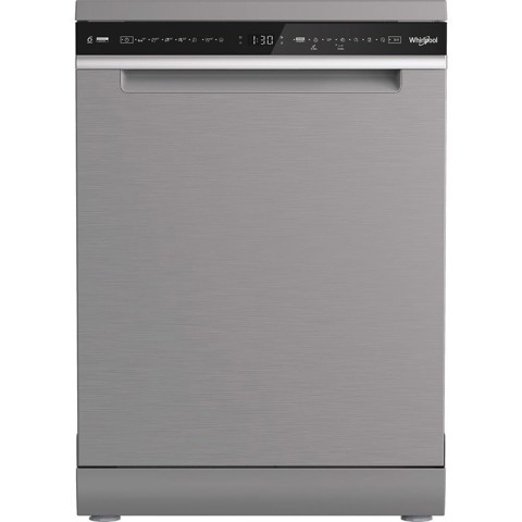 Whirlpool W8F HS61X, Lavastoviglie MaxiSpace 60cm, classe A, 15 coperti, 41dBA, Inox