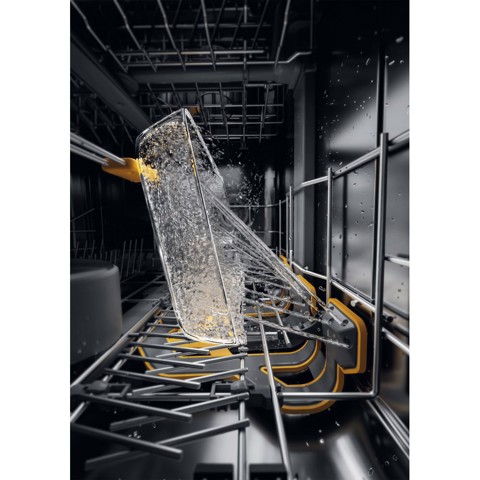 Whirlpool W8F HS61X, Lavastoviglie MaxiSpace 60cm, classe A, 15 coperti, 41dBA, Inox