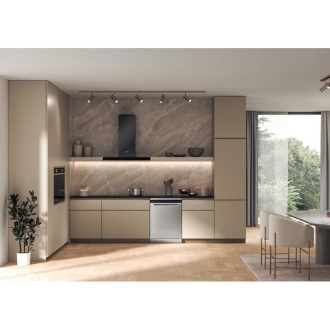 Whirlpool W8F HS61X, Lavastoviglie MaxiSpace 60cm, classe A, 15 coperti, 41dBA, Inox