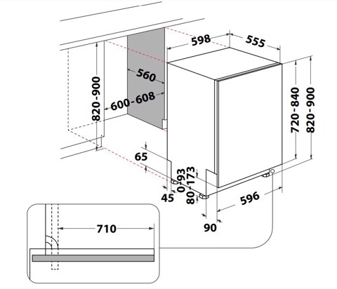 Whirlpool W8I HP42 L A scomparsa totale 14 coperti C