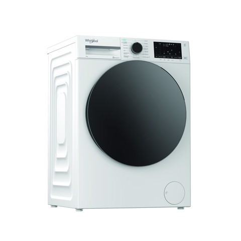 Whirlpool WAM R949WB IT, 9kg, classe A -30%, Bianco, Inverter, 1400 giri, Display digitale XL, vapore, porta nera, Wi-Fi