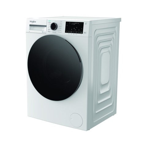 Whirlpool WAM R949WB IT, 9kg, classe A -30%, Bianco, Inverter, 1400 giri, Display digitale XL, vapore, porta nera, Wi-Fi