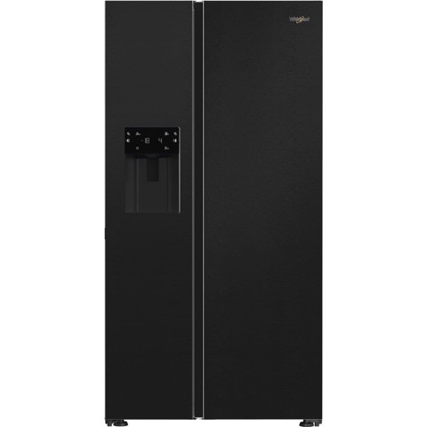 Whirlpool WHG2 6574W XK5E Frigorifero Side by Side a libera installazione, Dual no frost, Classe D, Inox, 35 dbA