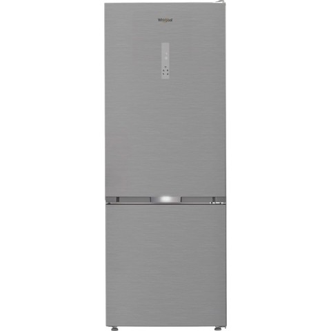 Whirlpool WHK2 6494 X6E Frigorifero combinato a libera installazione, Dual No Frost, 70 cm, classe C, Pearl Inox, 39db, h 192 cm