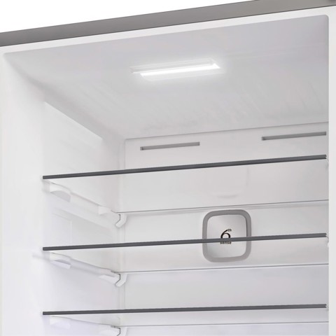 Whirlpool WHK2 6494 X6E Frigorifero combinato a libera installazione, Dual No Frost, 70 cm, classe C, Pearl Inox, 39db, h 192 cm