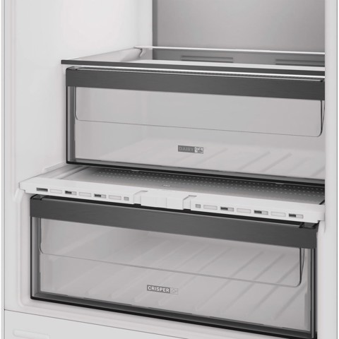 Whirlpool WHKN 3283 B4E Frigorifero combinato a incasso, Total No Frost ventilato, 55 cm, Classe E, Bianco, 37 db, h 194cm