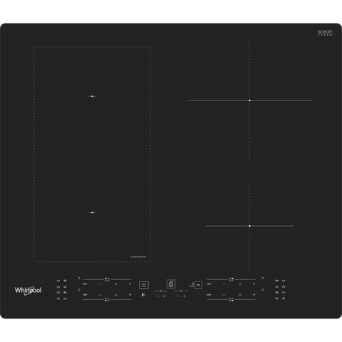 Whirlpool WL B8160 NE Nero Da incasso 59 cm Piano cottura a induzione 4 Fornello(i)